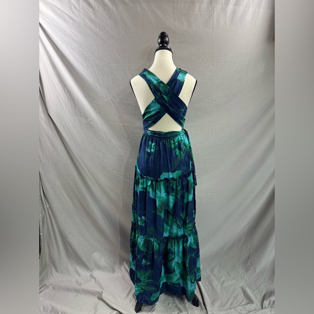Boho Low Cut V Neck Backless Dress - Picture 8 of 8
